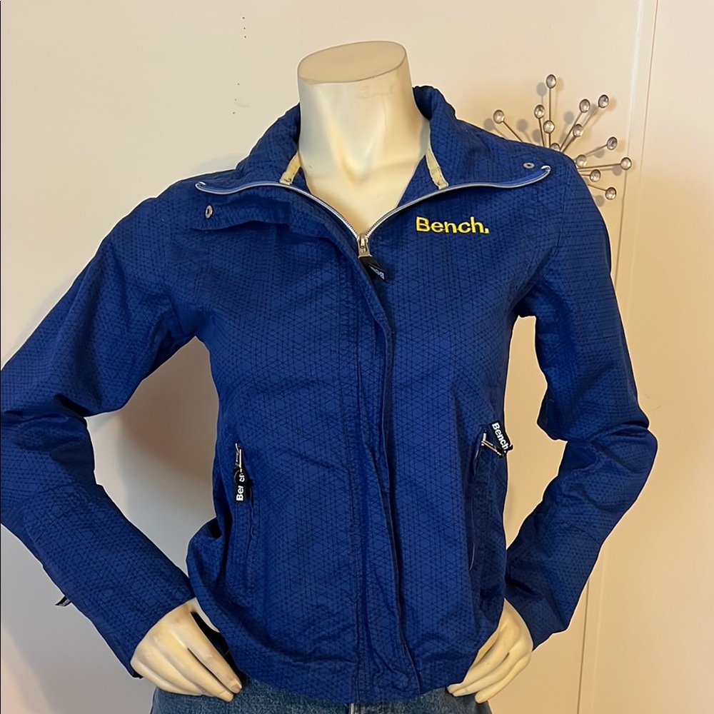 Bench Blue Utility Jacket with Stand-up Collar